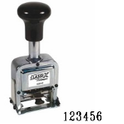 Automatic Number Stamp (6 Band, Size 1) #40240